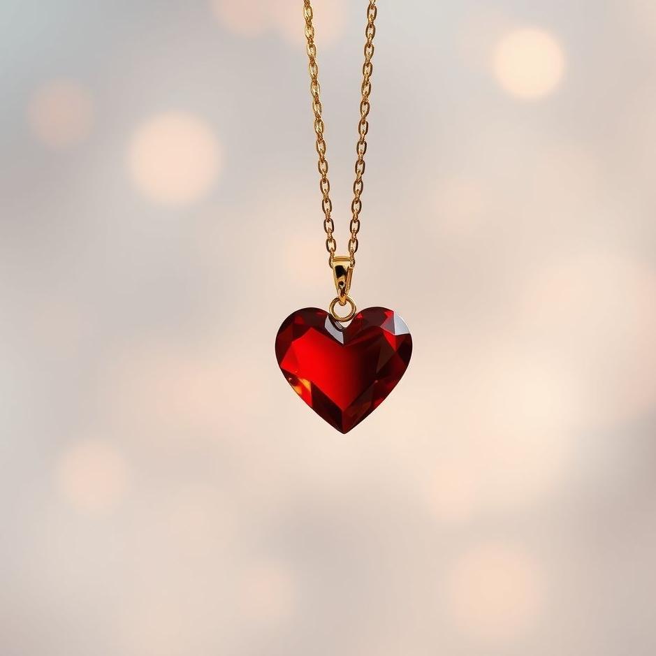 Dream : Red heart necklace in a dream