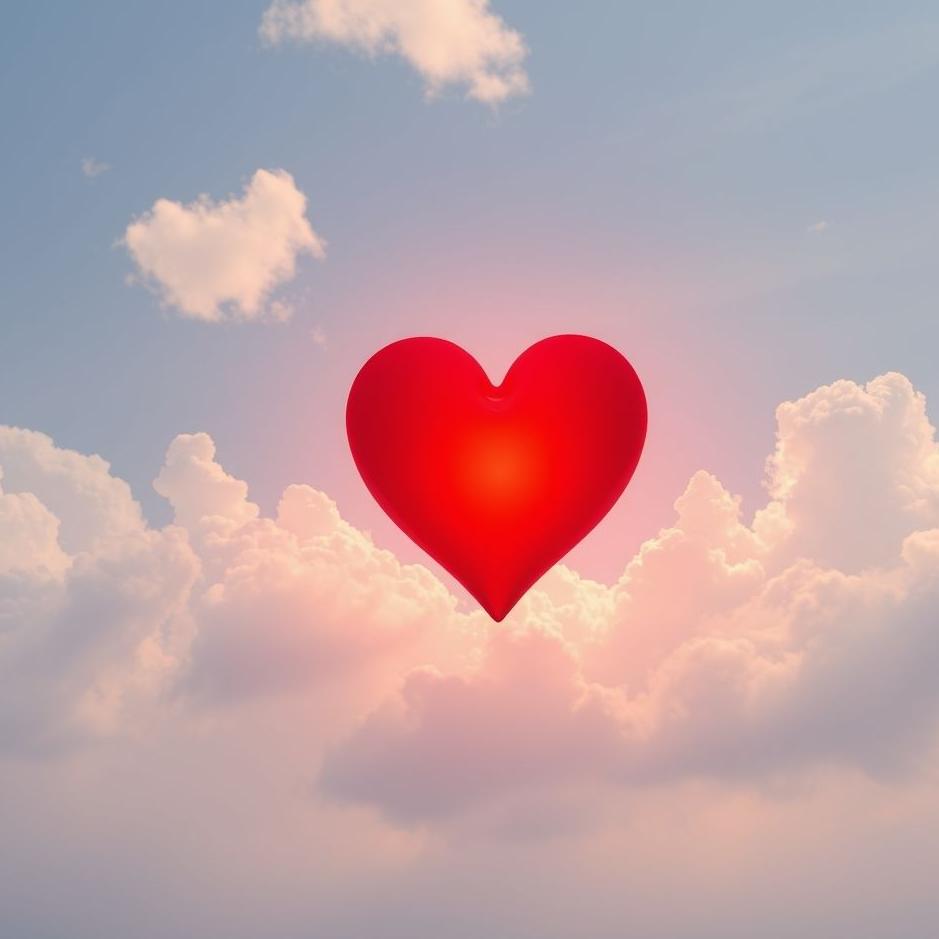 Dream : Red heart shape in a dream