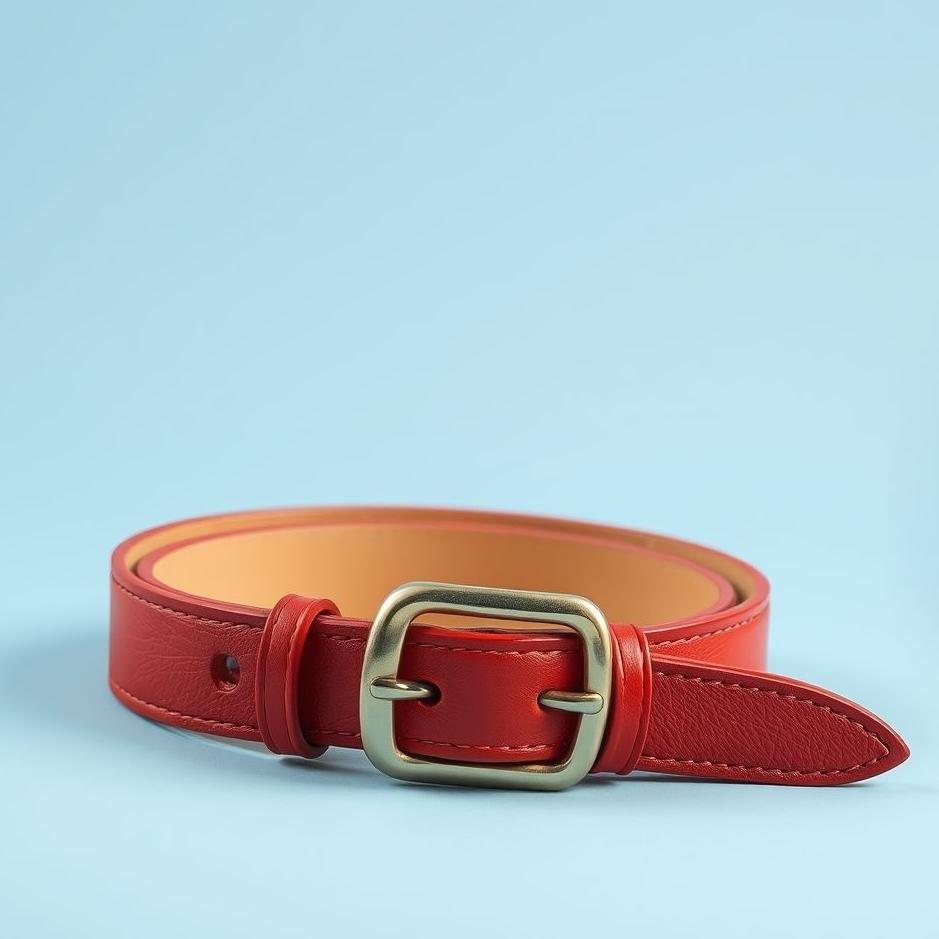 Dream : Red leather belt in a dream