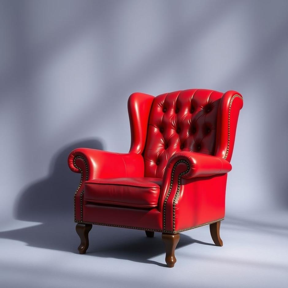 Dream : Red leather chair in a dream
