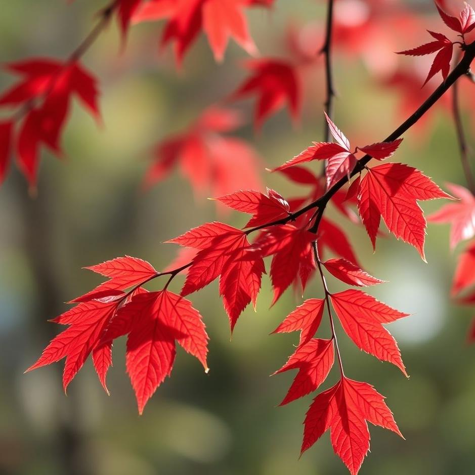 Dream : Red leaves in a dream