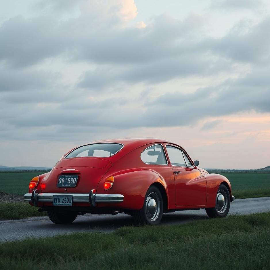 Dream : Red long car in a dream