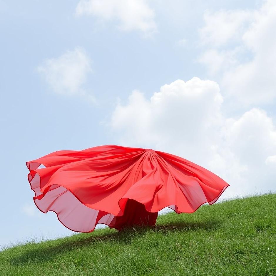 Dream : Red long skirt in a dream