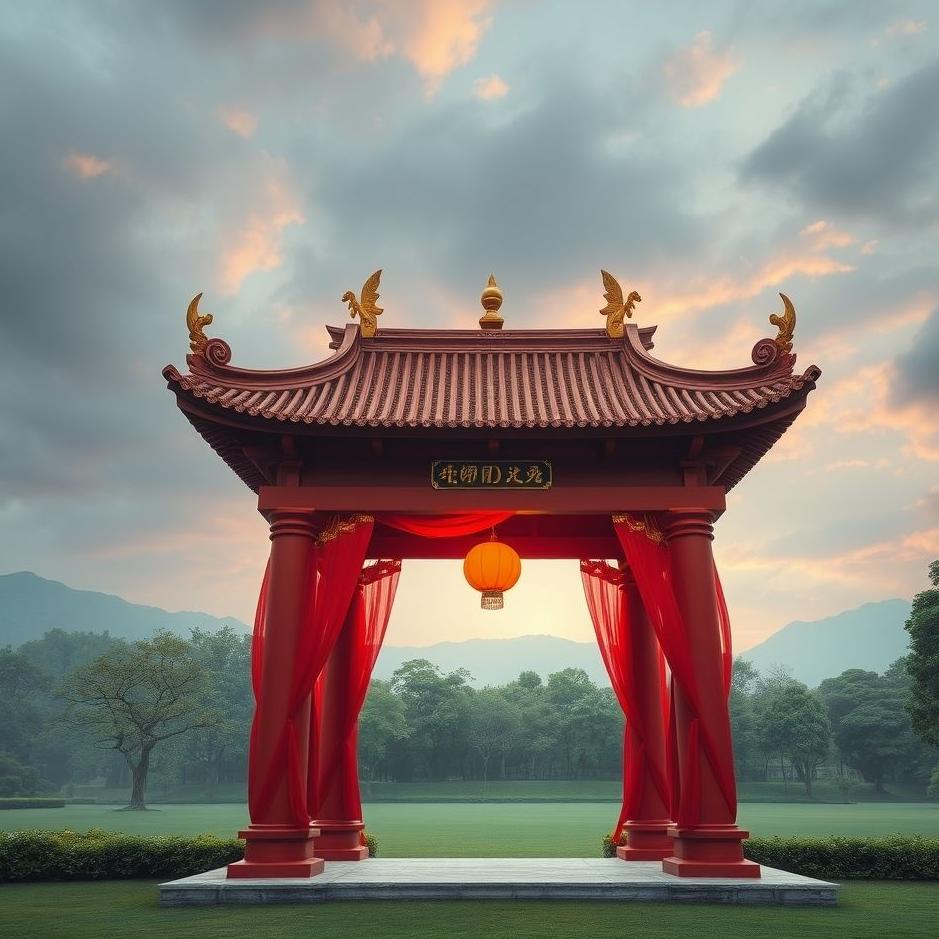 Dream : Red mandap in a dream