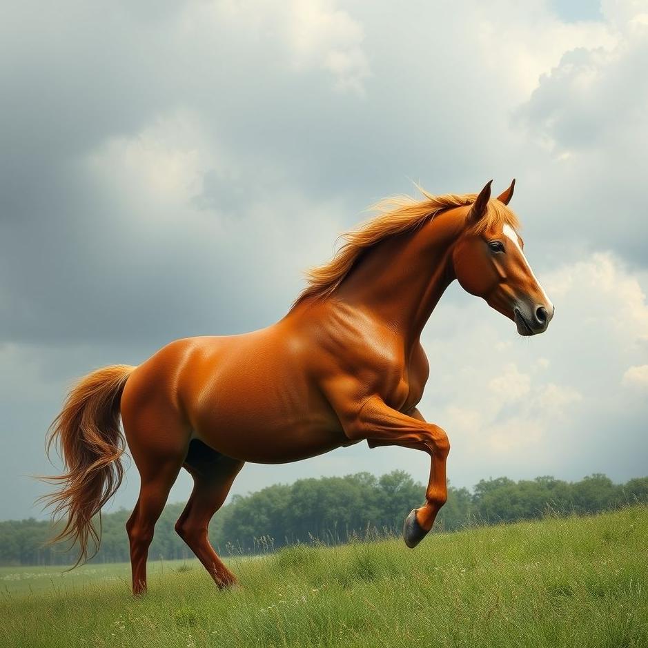Dream : Red-maned horse in a dream