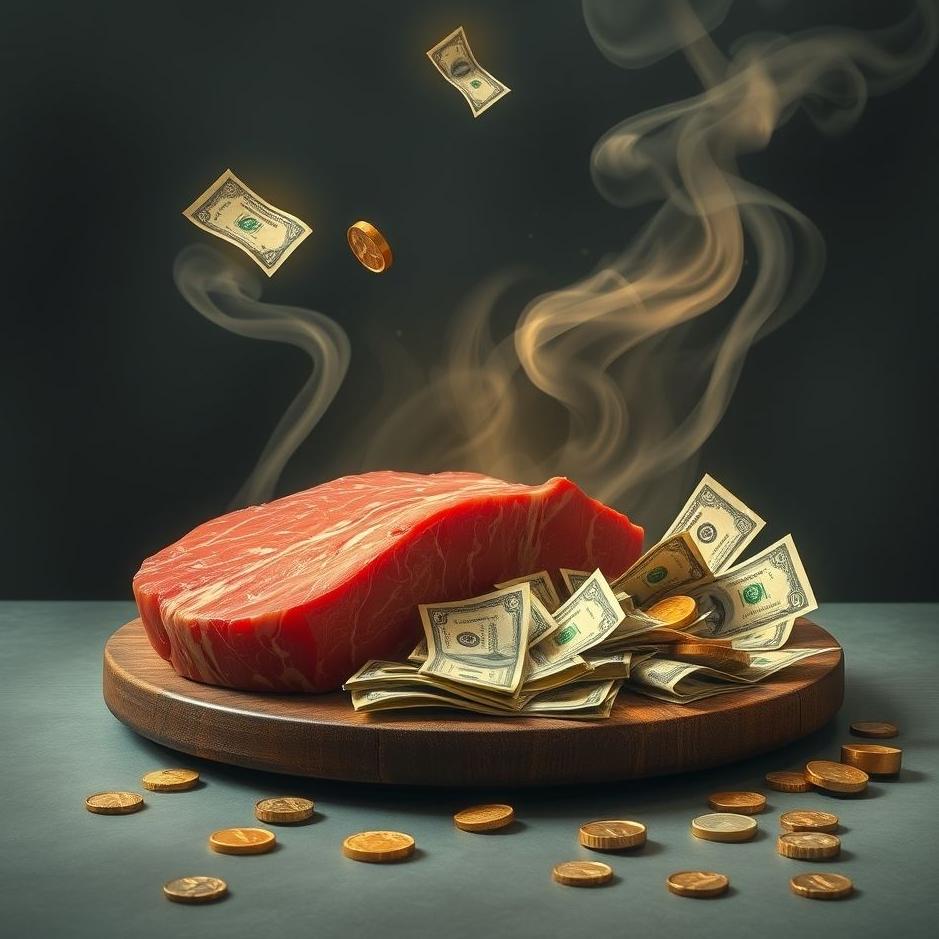 Dream : Red meat and money in a dream