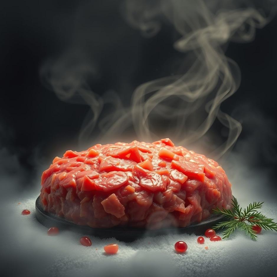 Dream : Red minced meat in a dream