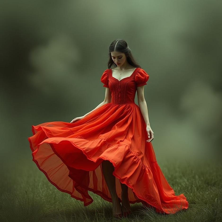 Dream : Red old dress in a dream