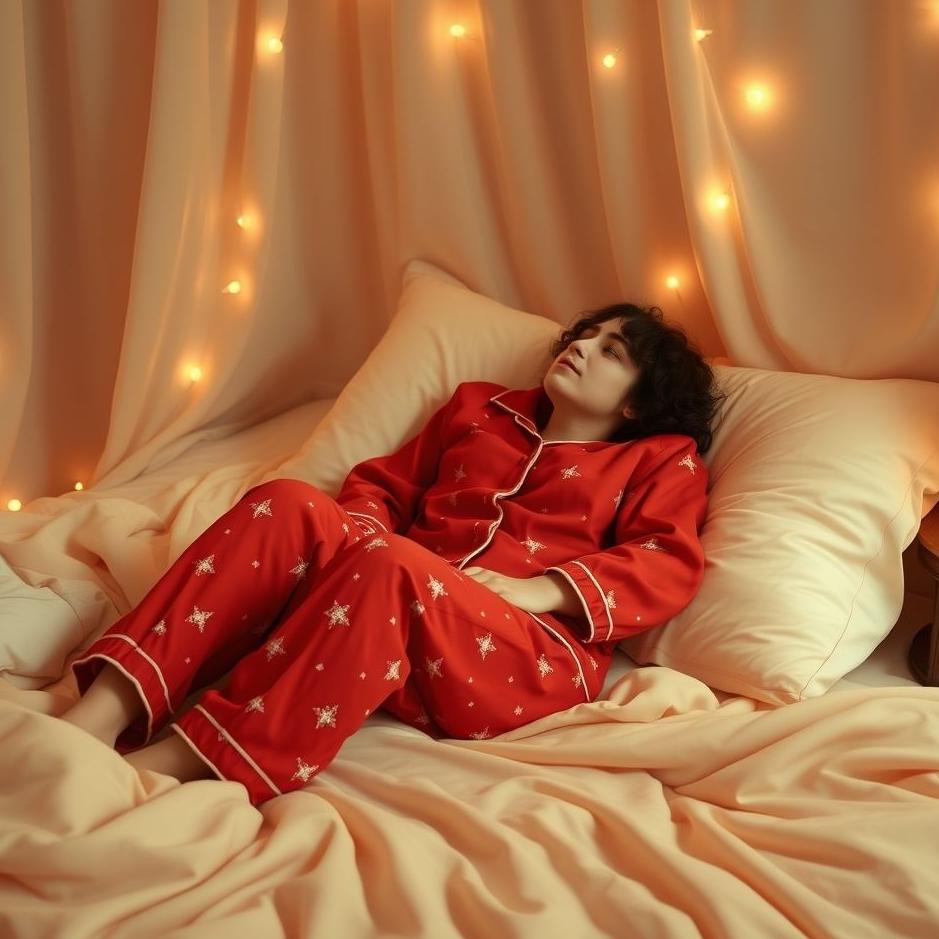 Dream : Red pajama set in a dream