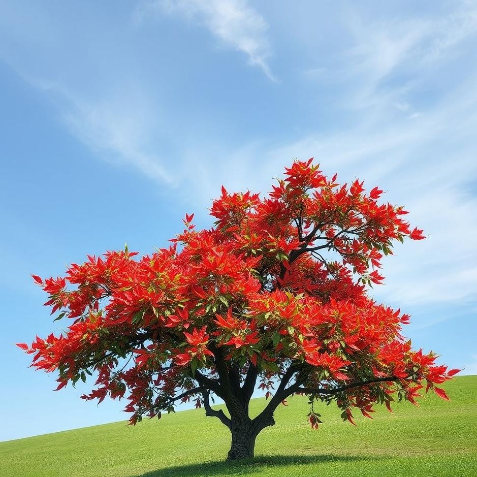 Dream : Red pepper tree in a dream