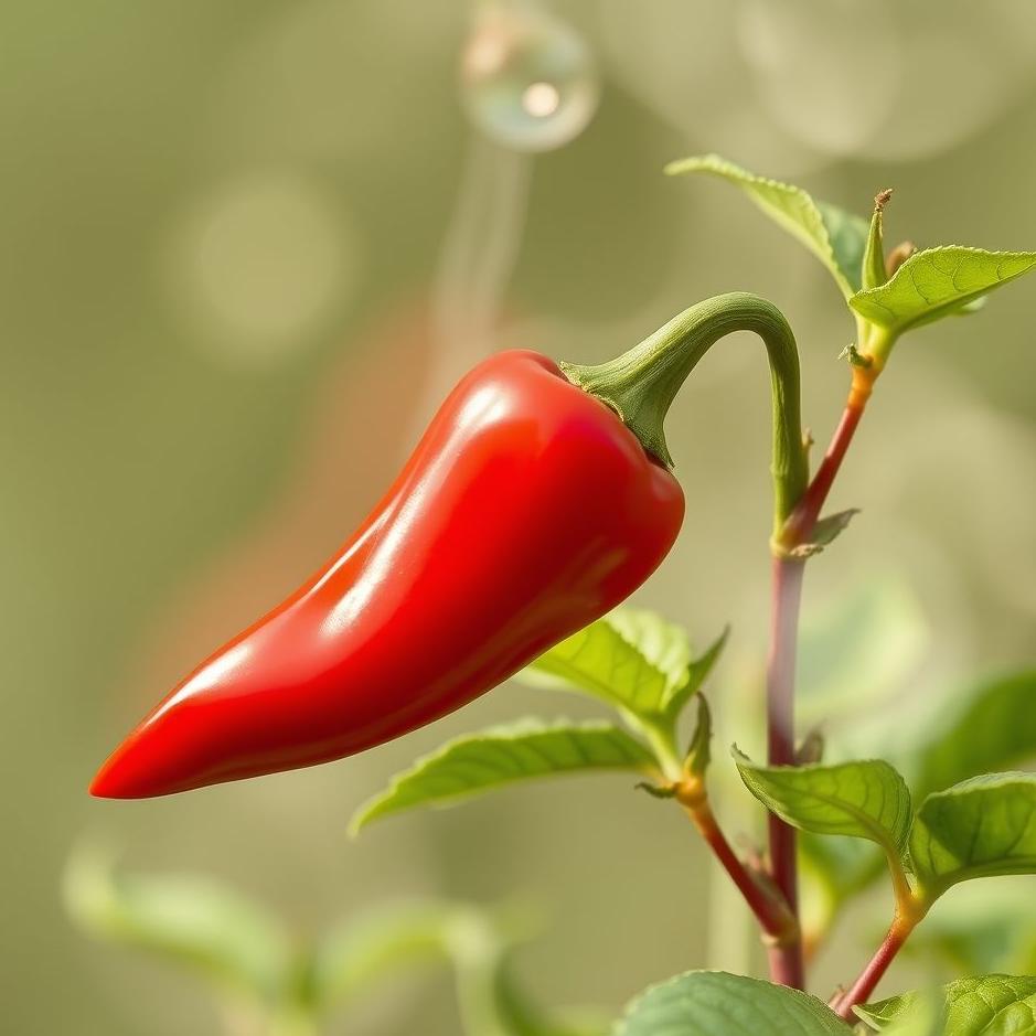Dream : Red pointed pepper in a dream