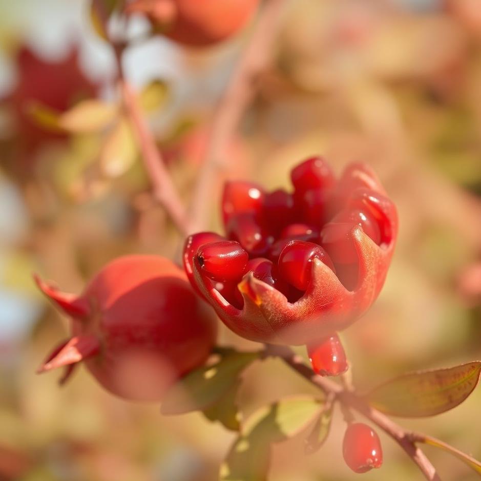 Dream : Red pomegranate seeds in a dream