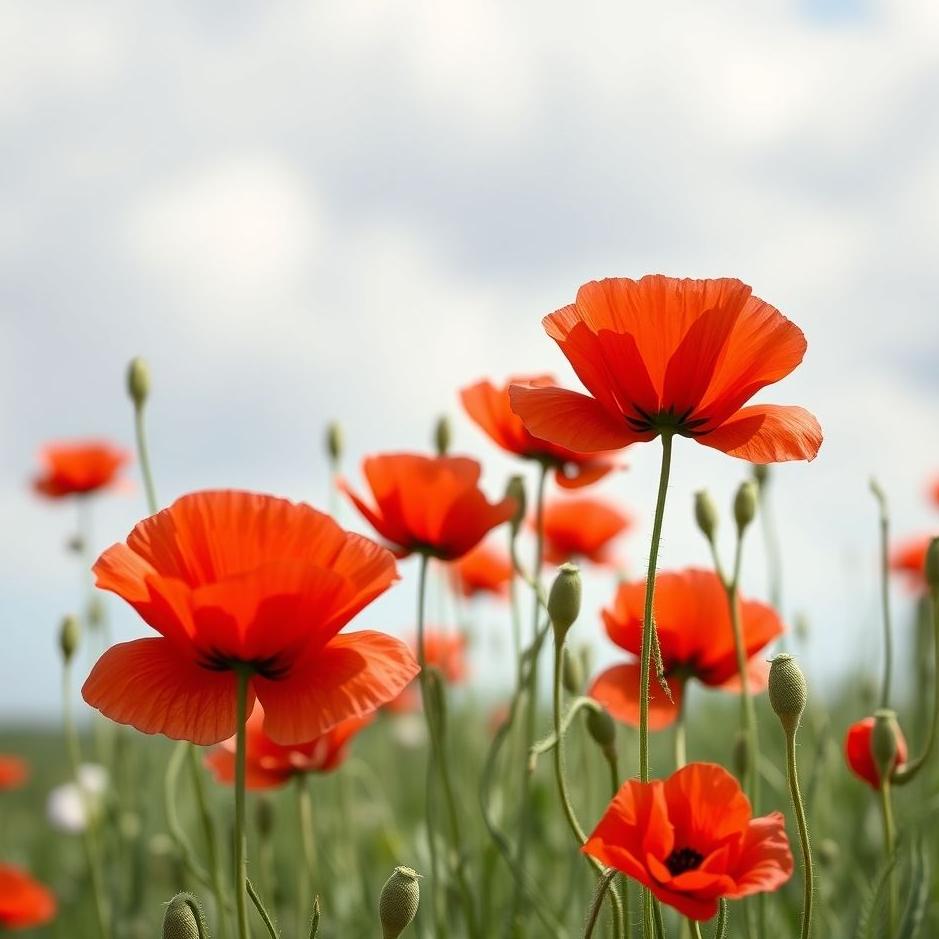 Dream : Red poppies in a dream