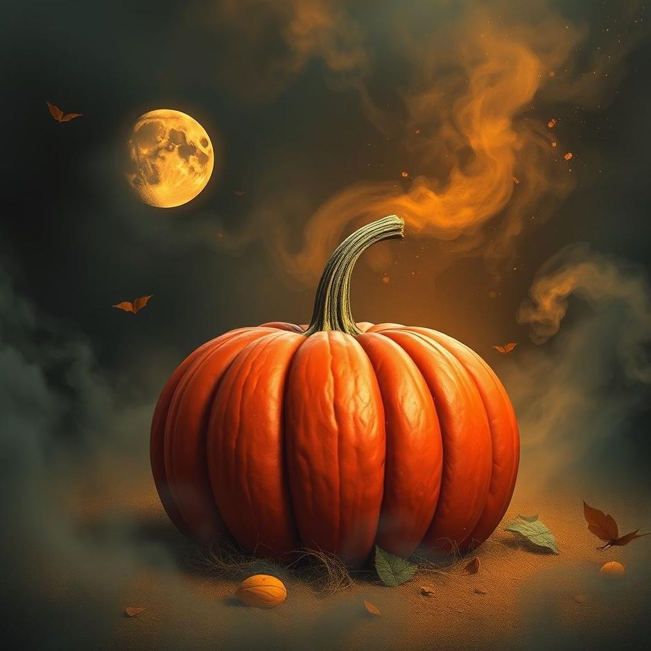 Dream : Red pumpkin in a dream