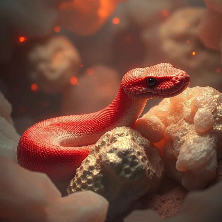 Dream : Red python in a dream