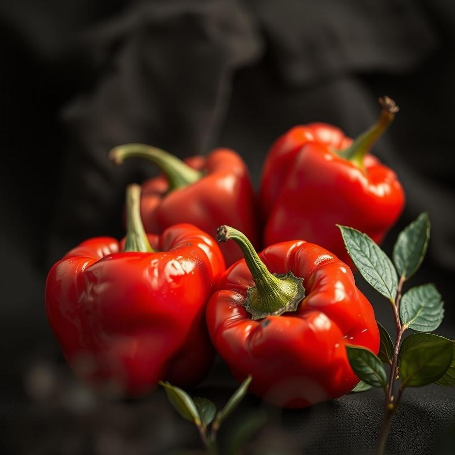 Dream : Red roasted peppers in a dream