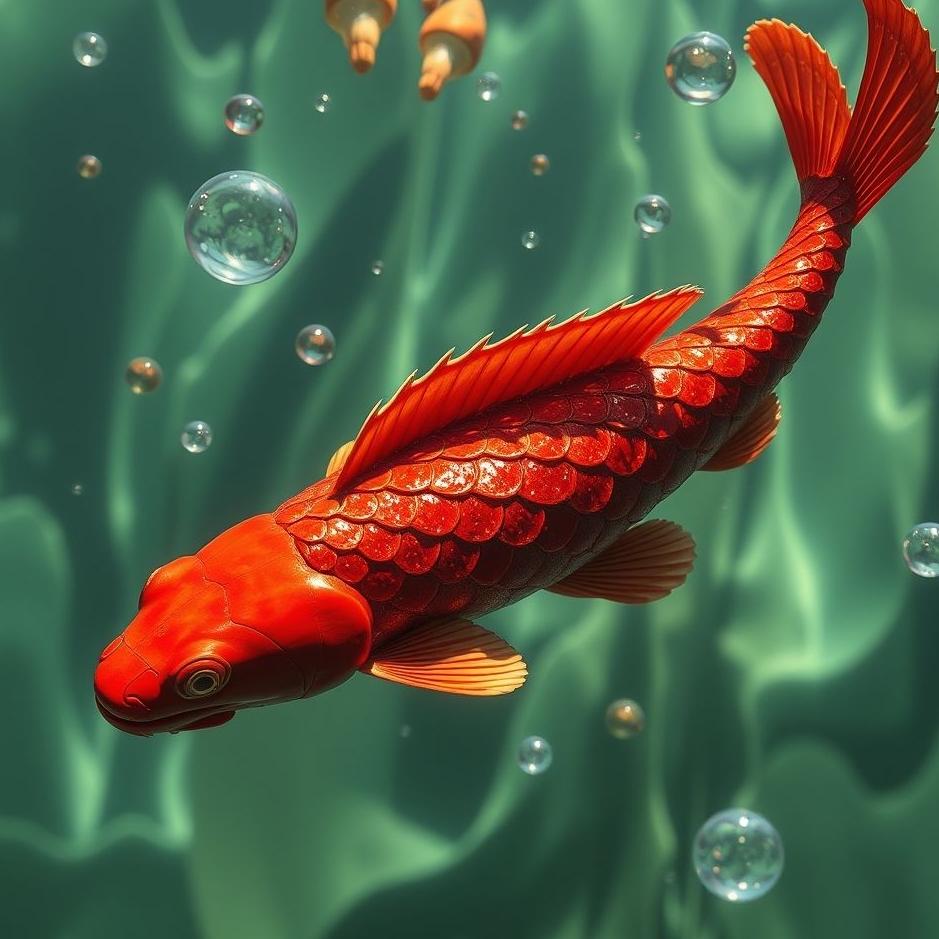 Dream : Red scales in a dream