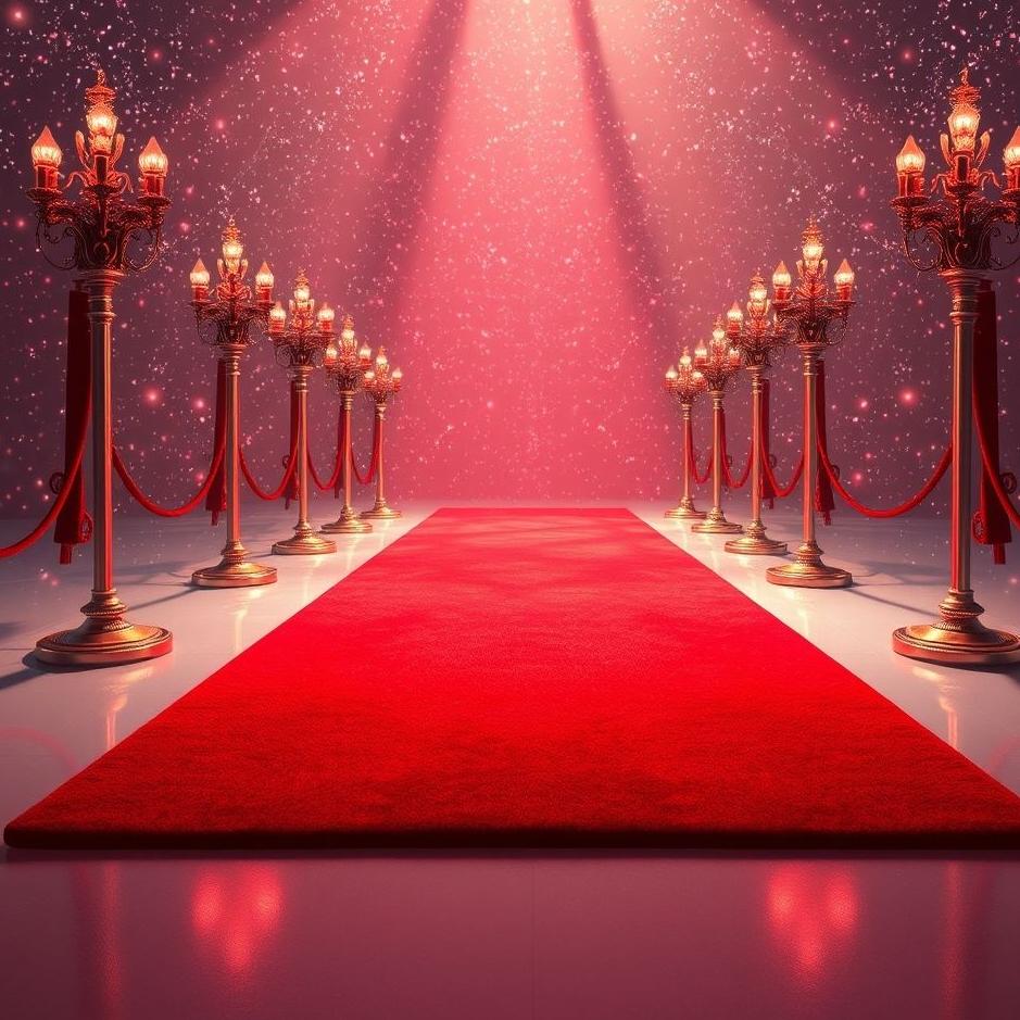 Dream : Red shiny carpet in a dream