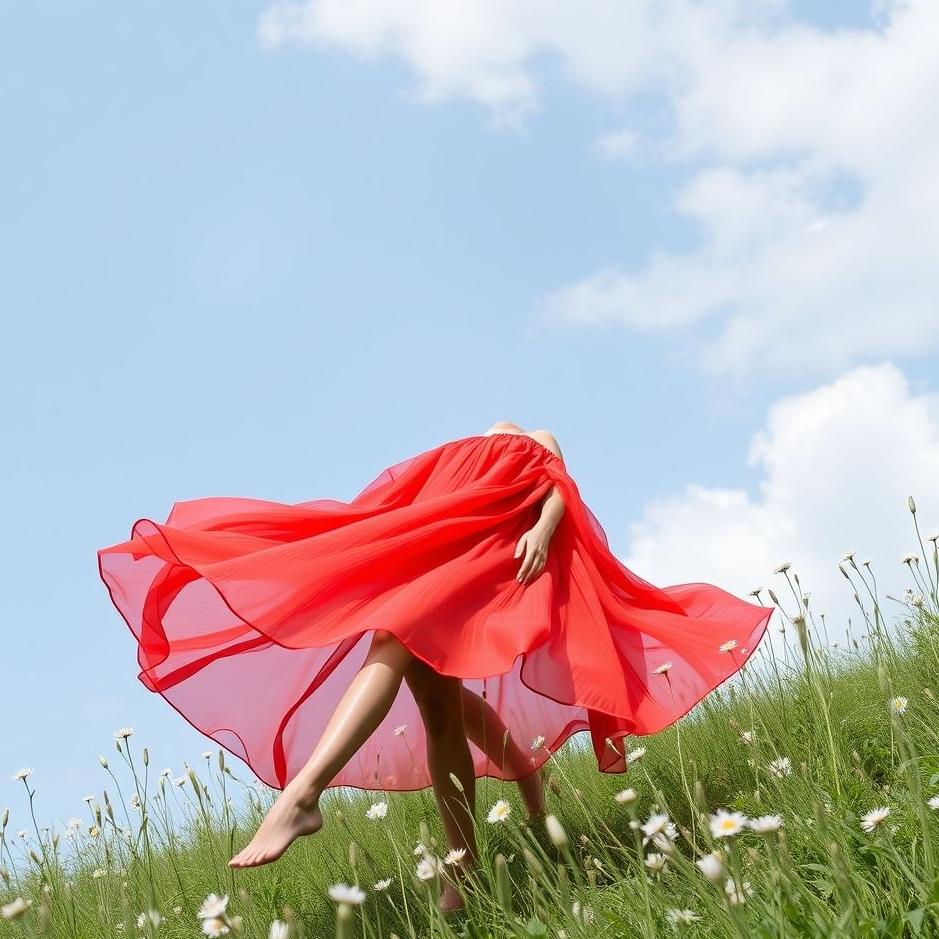 Dream : Red short dress in a dream