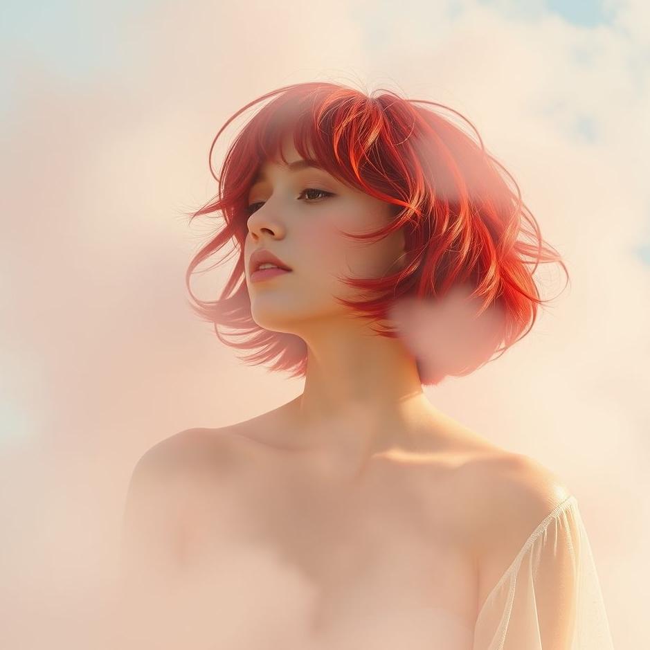 Dream : Red short hair in a dream