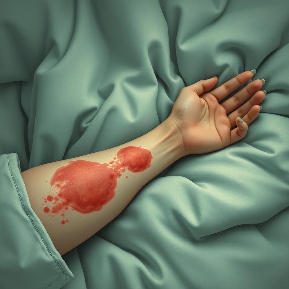 Dream : Red sores on the arm in a dream