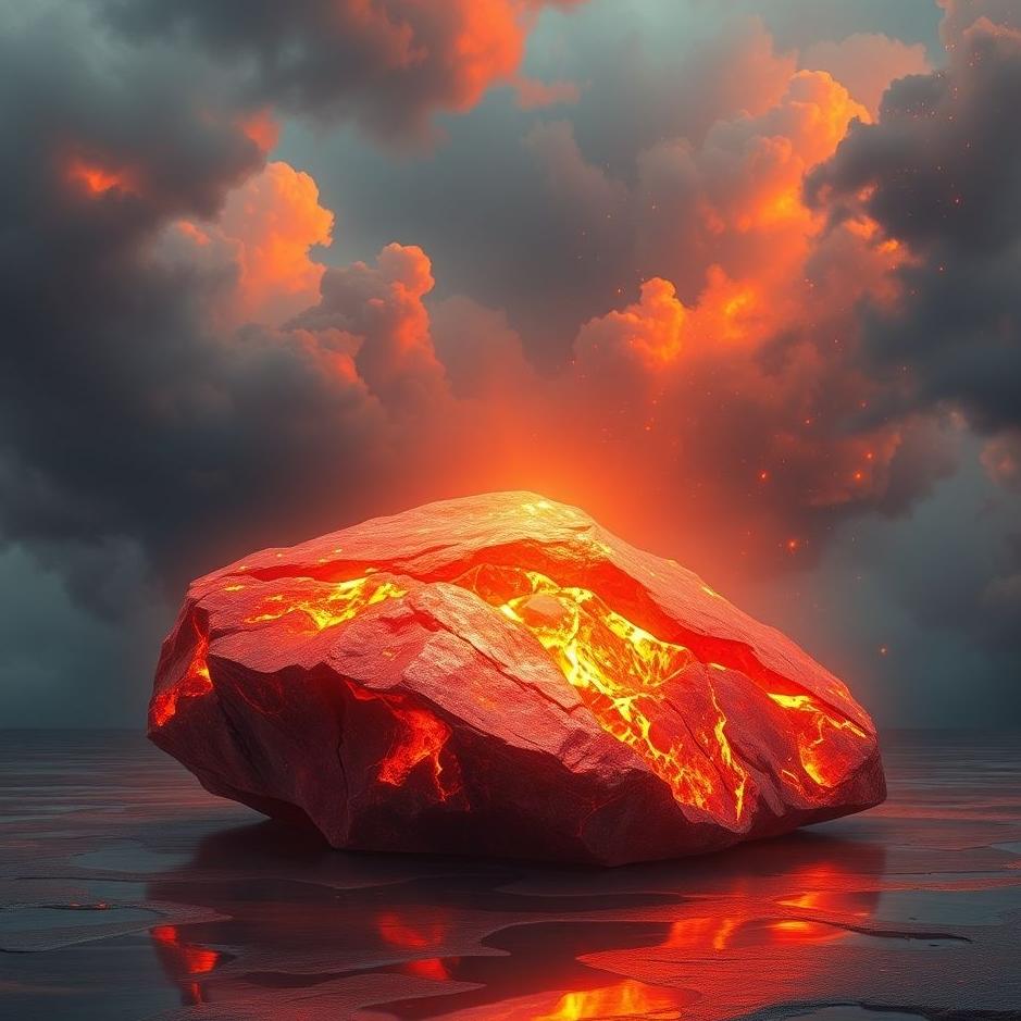 Dream : Red stone gold in a dream