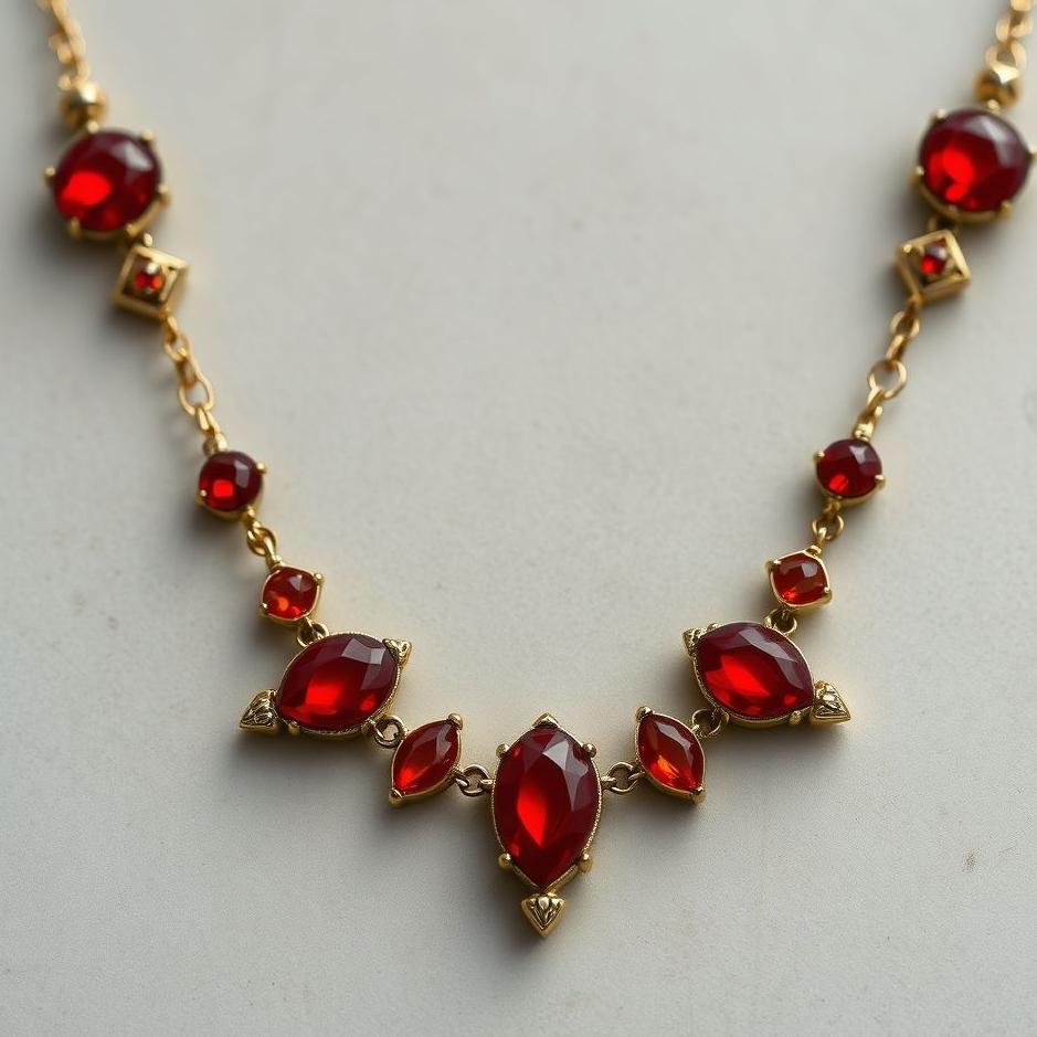 Dream : Red stone necklace in a dream