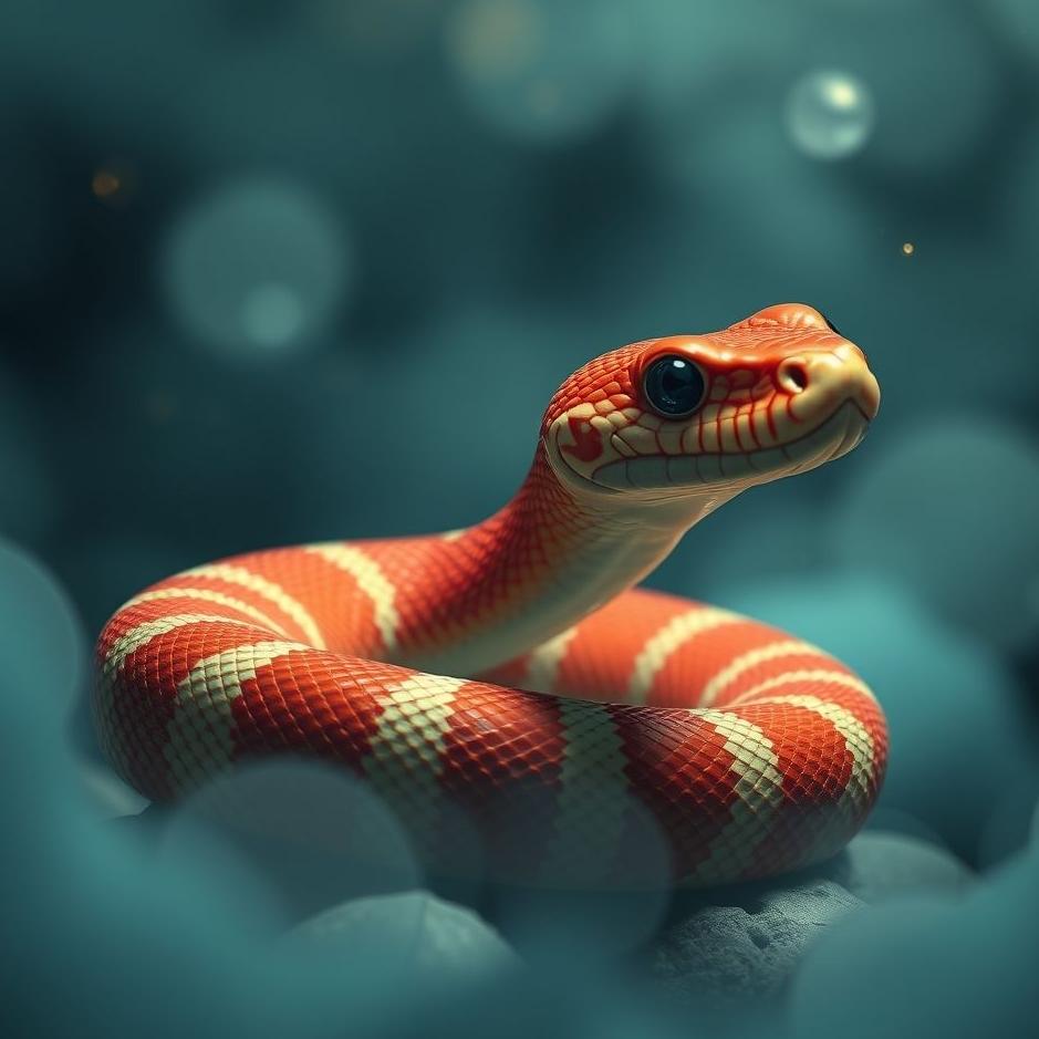 Dream : Red-striped snake in a dream