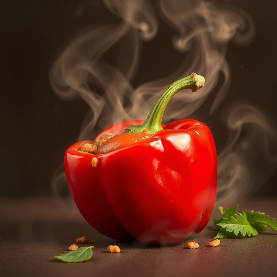 Dream : Red stuffed pepper in a dream