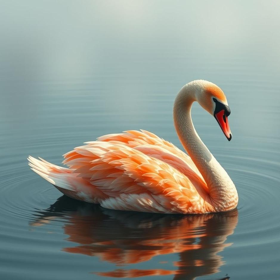 Dream : Red swan in a dream