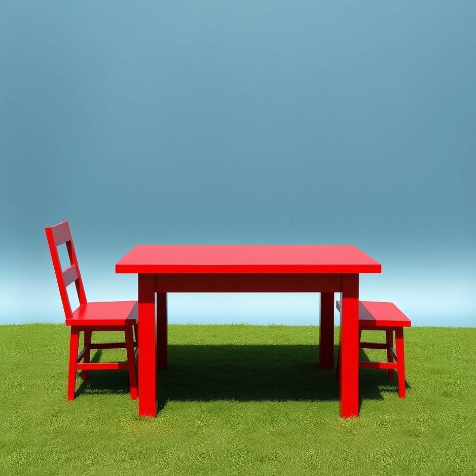 Dream : Red table in a dream