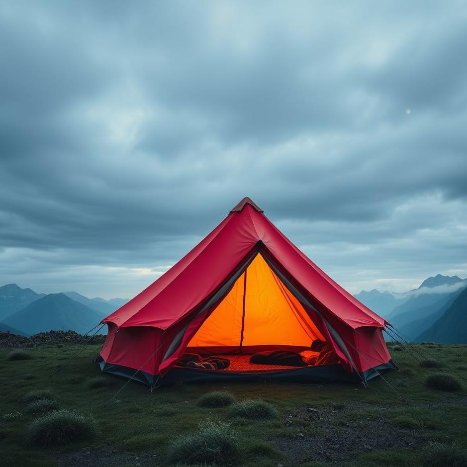 Dream : Red tent in a dream