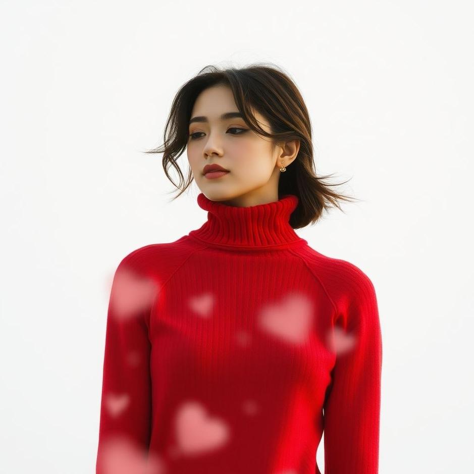 Dream : Red turtleneck sweater in a dream