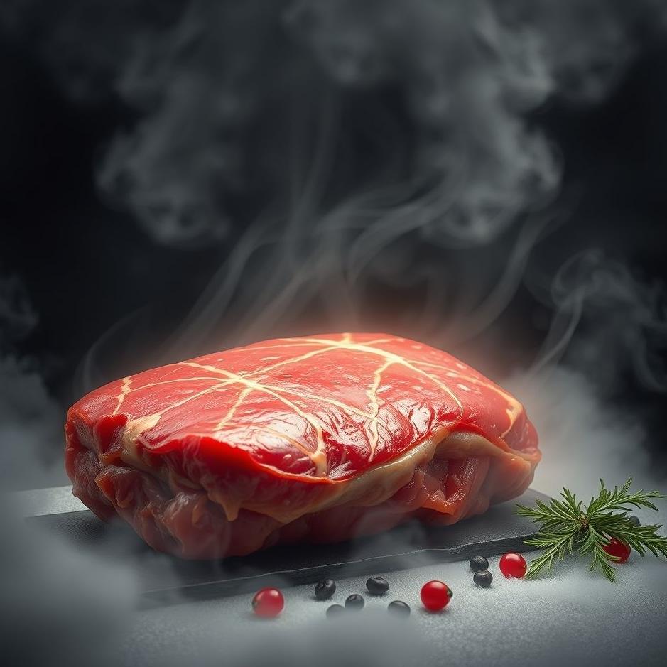 Dream : Red uncooked meat in a dream