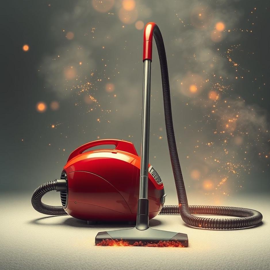 Dream : Red vacuum cleaner in a dream