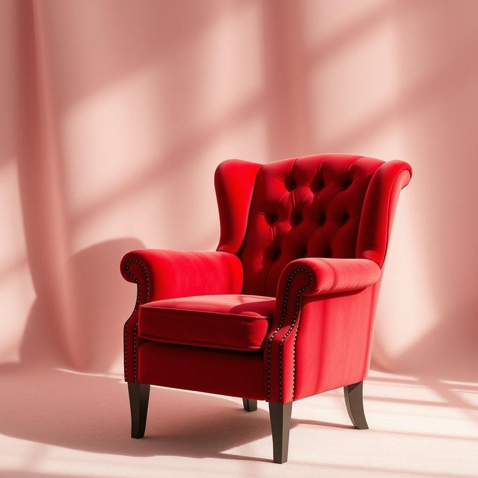 Dream : Red velvet armchair in a dream