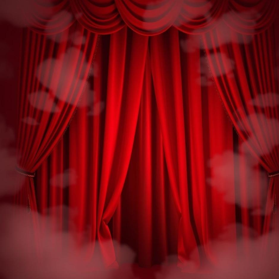 Dream : Red velvet curtain in a dream