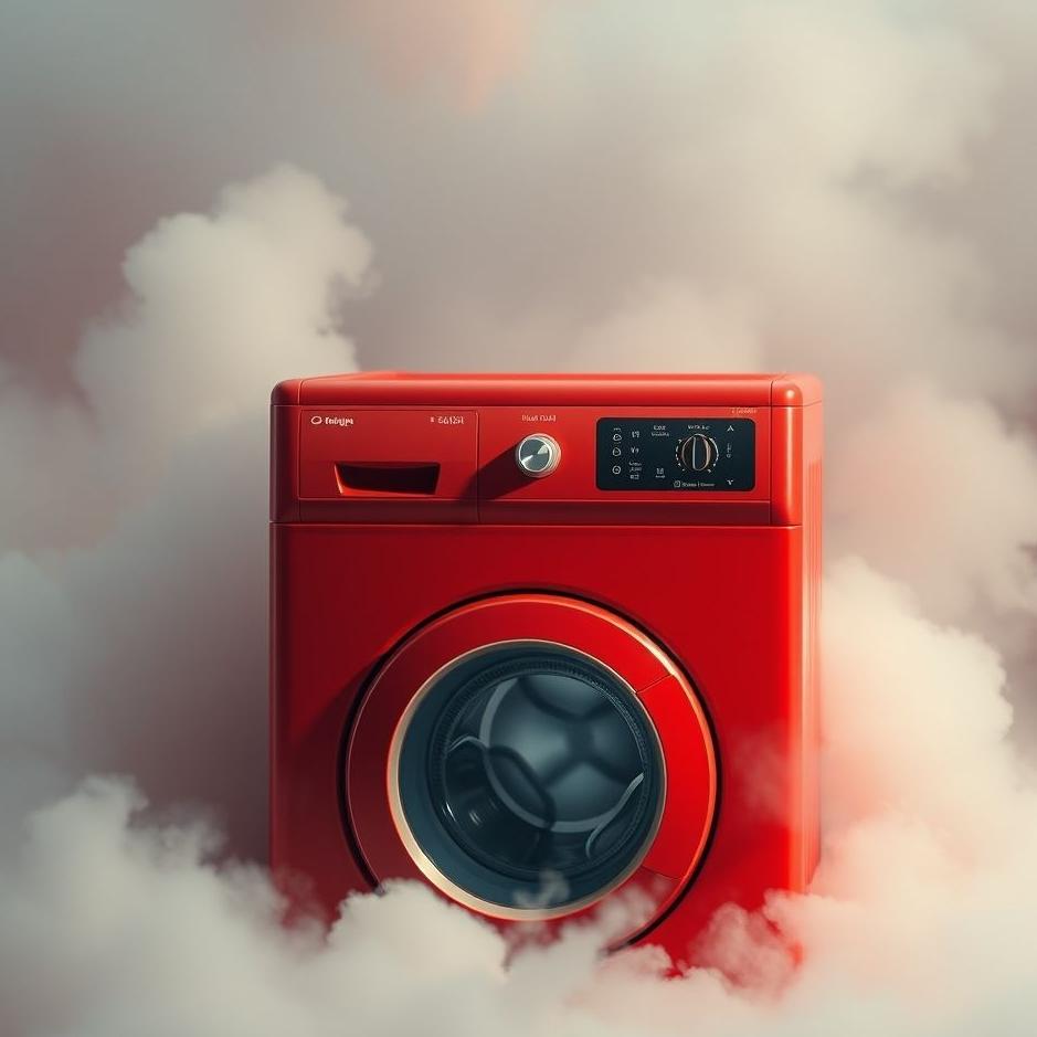 Dream : Red washing machine in a dream