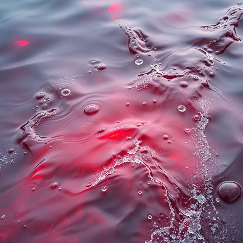 Dream : Red water flowing in a dream