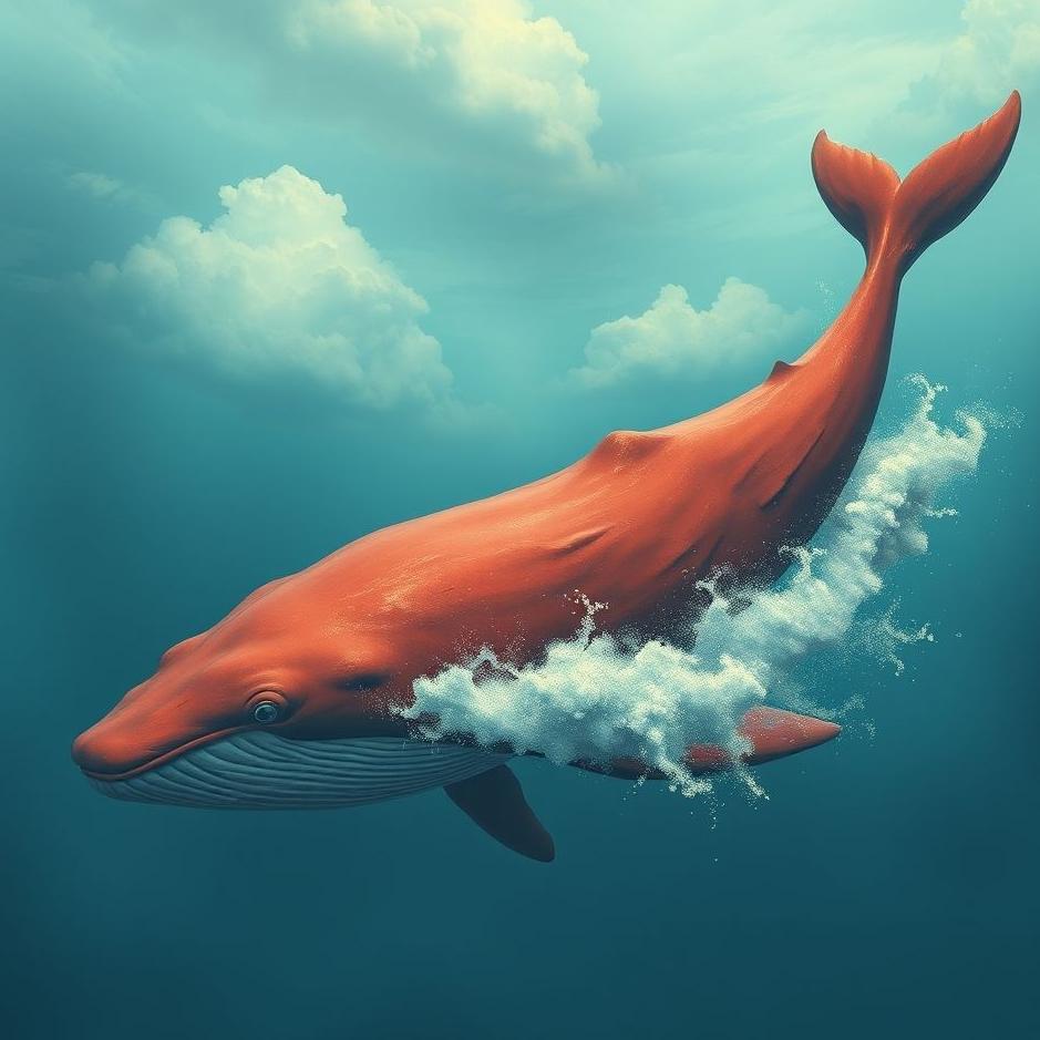 Dream : Red whale in a dream