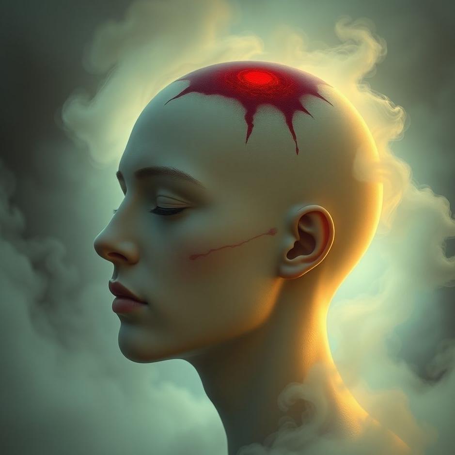 Dream : Red wound on the head in a dream