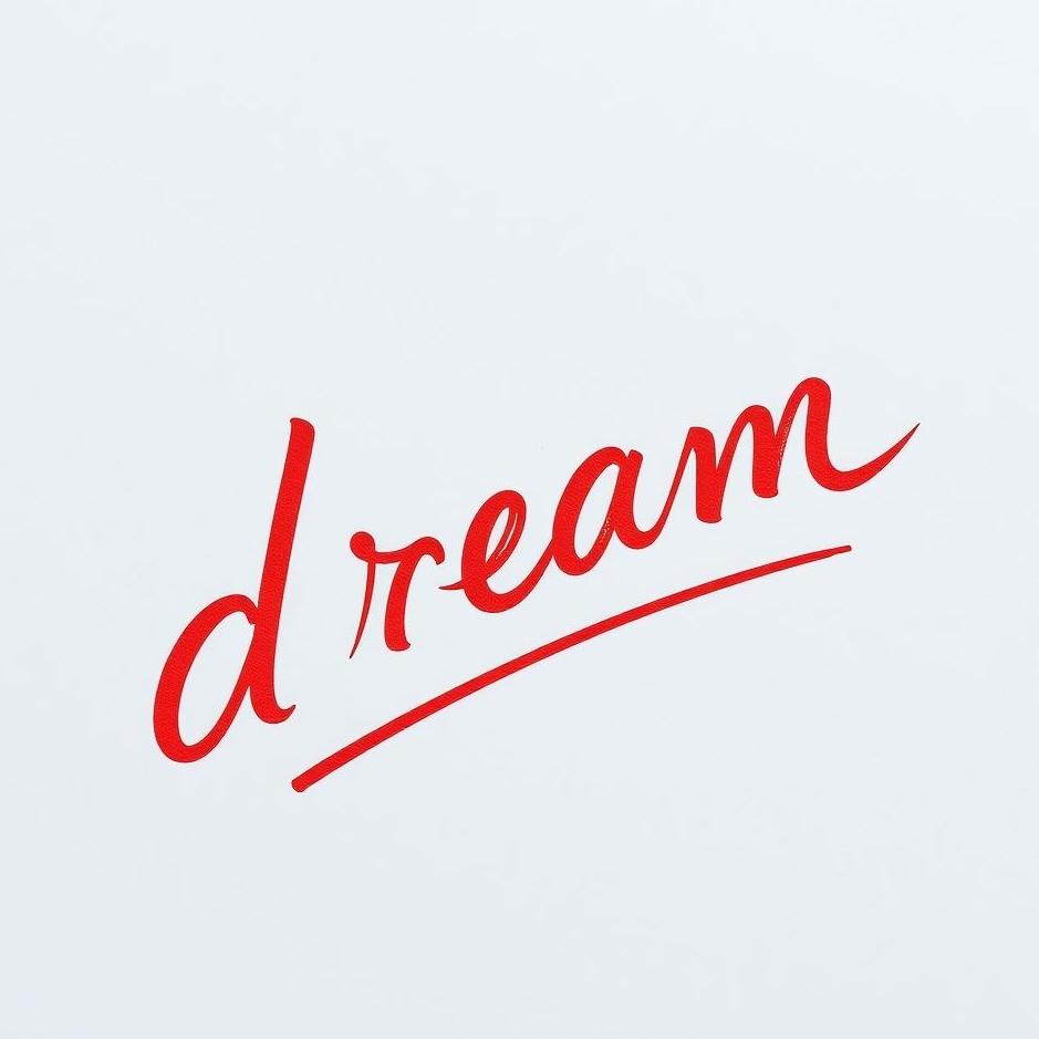 Dream : Red writing on paper in a dream
