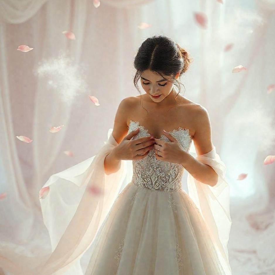 Dream : Rehearsing a wedding dress in a dream