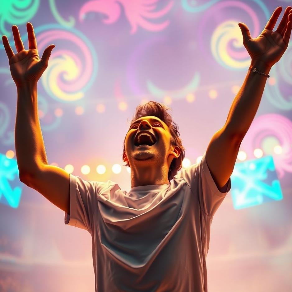 Dream : Rejoicing in a goal in a dream