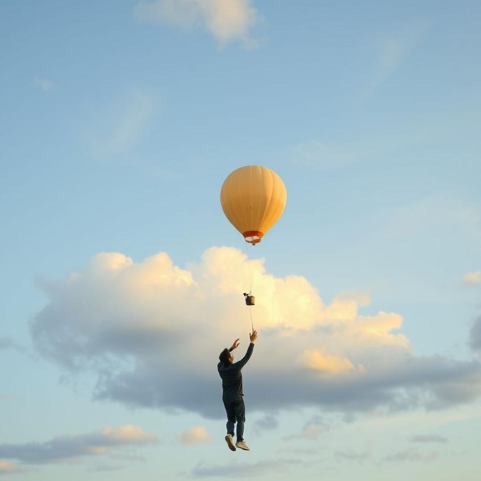 Dream : Releasing a balloon into the air in a dream