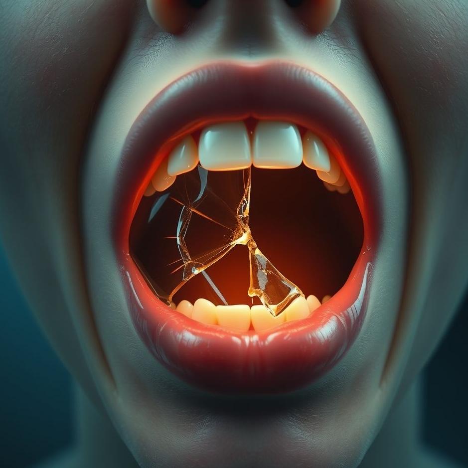 Dream Dictionary : Remove glass fracture from the mouth in the dream