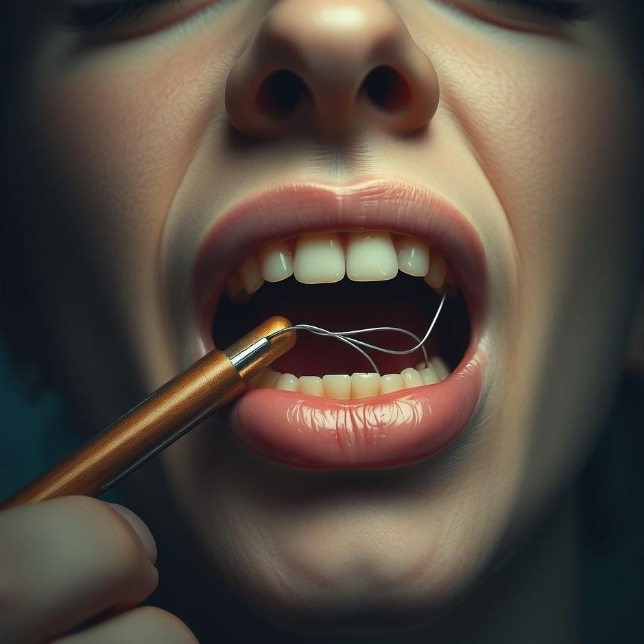 Dream : Remove hair wire from mouth in the dream