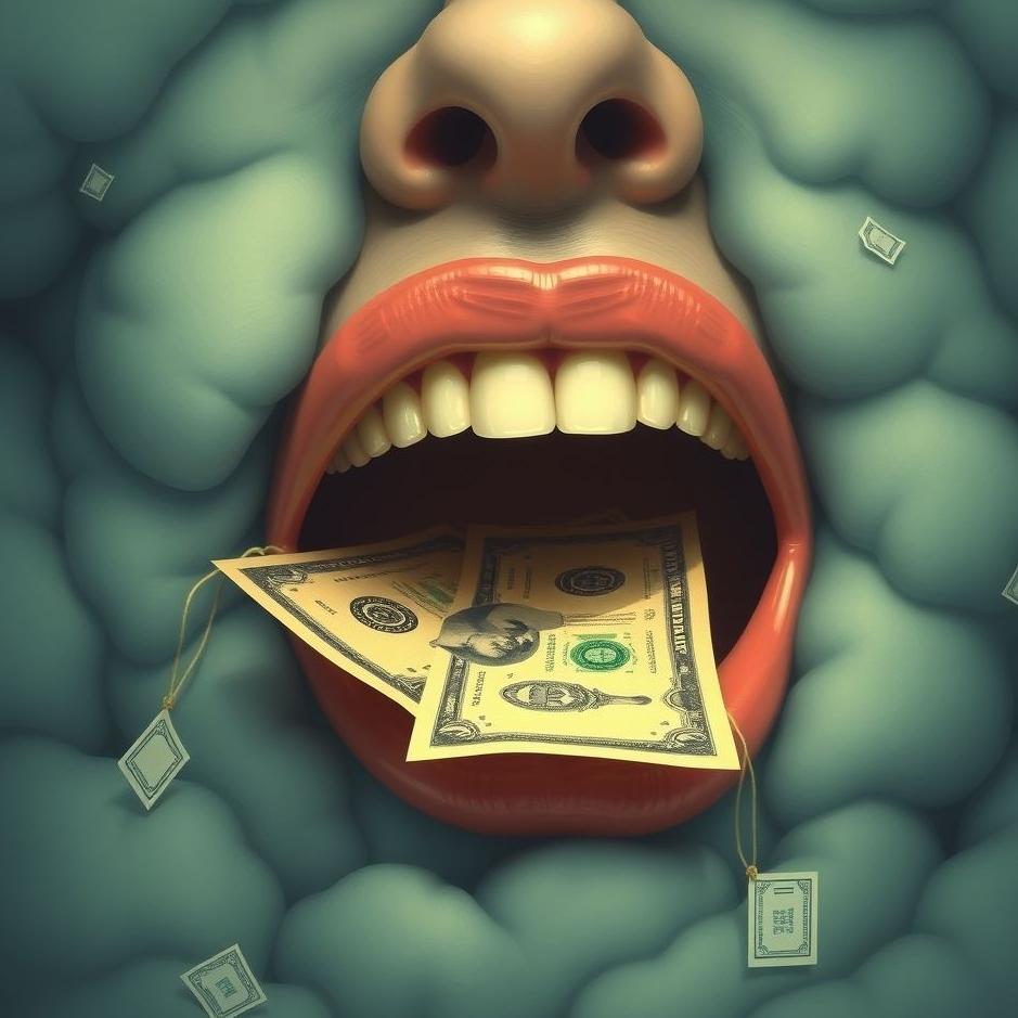 Dream : Remove money from mouth in the dream