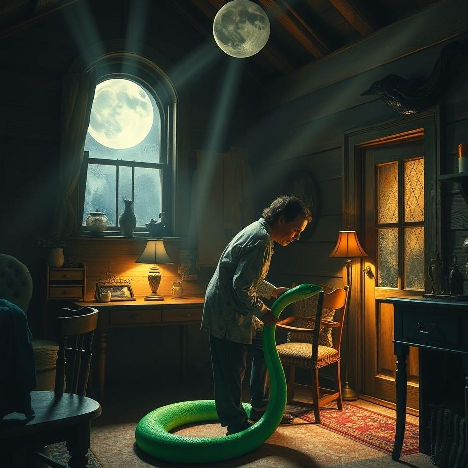 Dream : Removing a snake from a house in a dream
