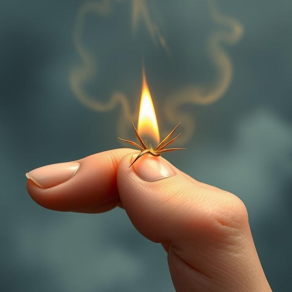 Dream : Removing a thorn from a finger in a dream